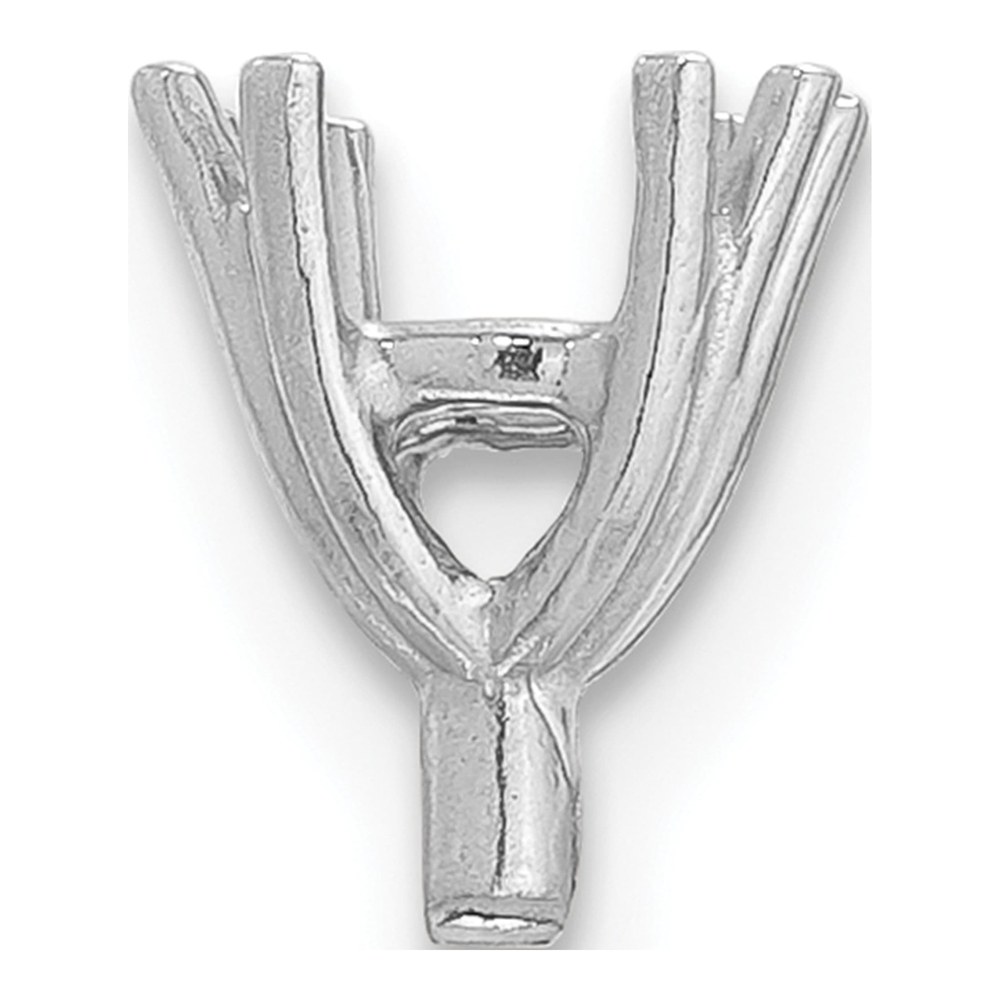 14K White Gold .50ct Princess 4-Prong Setting