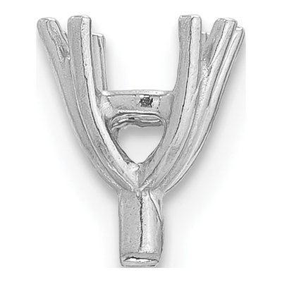 14K White Gold .50ct Princess 4-Prong Setting