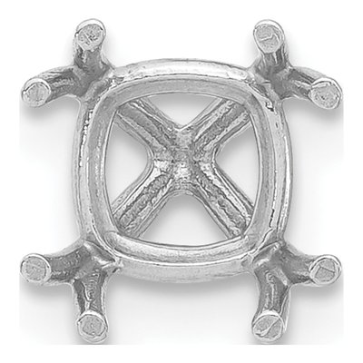 14K White Gold 4-Prong Setting Finding for – view 2