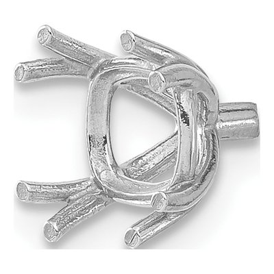 14K White Gold 4-Prong Setting Finding for – view 3