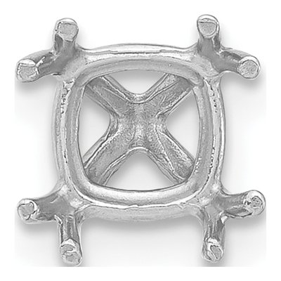 14K White Gold 1.50ct Setting for Cushion/Radiant/Asscher – view 2