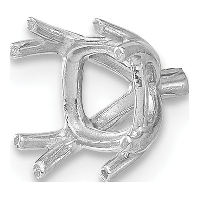 14K White Gold 1.50ct Setting for Cushion/Radiant/Asscher – view 3