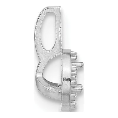 14K White Gold Round Margarita Pendant Mounting – view 2