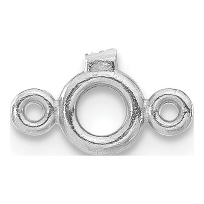 14K White Gold Round Bezel Diamond Station Finding