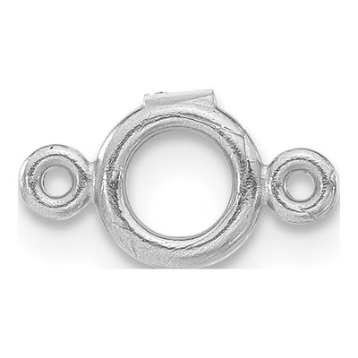 14K White Gold Round Bezel Diamond Mounting Finding