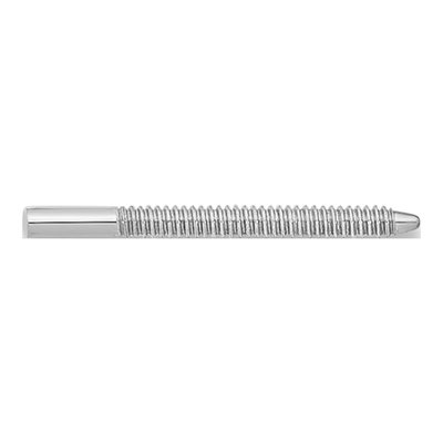 14K White Gold Threaded Earring Post Finding