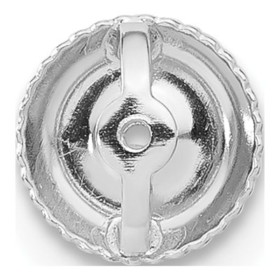 14K White Gold Threaded Ear Nut Earring Back – view 3