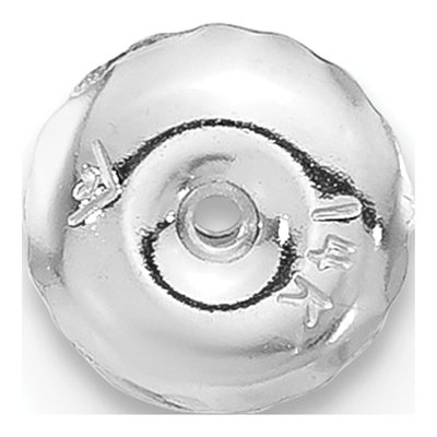 14K White Gold Threaded Ear Nut Earring Back