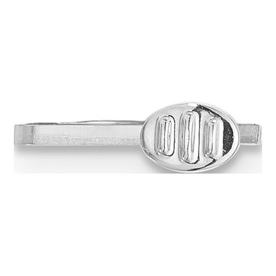 14K White Gold Tongue Male Component Finding – view 2