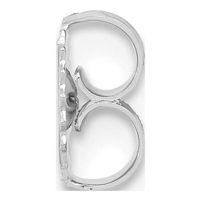 14K White Gold Friction Earring Nut Replacement – view 2