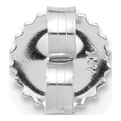 14K White Gold Friction Earring Nut Replacement – view 3
