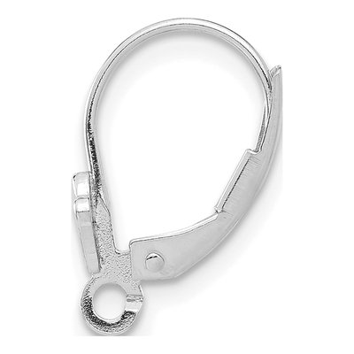 14K White Gold Fleur De Lis Leverback Component – view 2