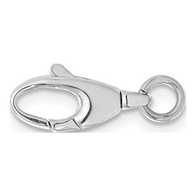14K White Gold Swivel Lobster Clasp w/ Jump Ring