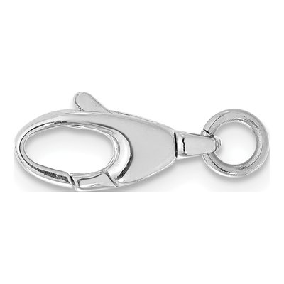 14K White Gold Swivel Lobster Clasp with Jump Ring