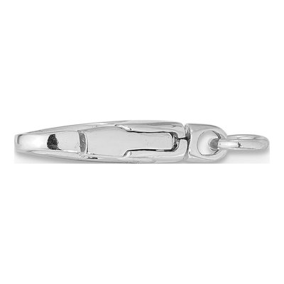 14K White Gold Swivel Lobster Clasp w/ Jump Ring – view 2