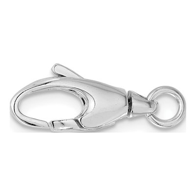 14K White Gold Swivel Lobster Clasp w/ Jump Ring