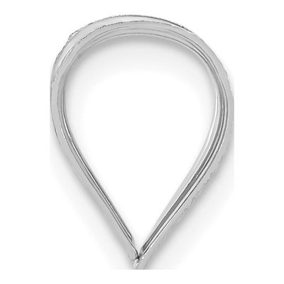14K White Gold Large Stamped Bail Finding – view 2