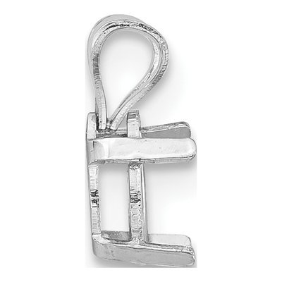 14K White Gold Pear Pendant Mounting, 5x3mm – view 2
