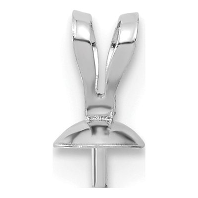 14K White Gold Pearl Drop Pendant Mounting
