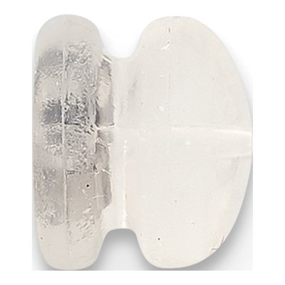 14K White Gold Mushroom Silicone Earring Backs, Pair – view 2