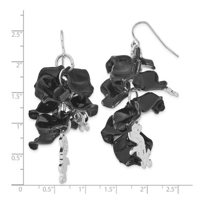 Chicago White Sox 10K Rose Gold Dangle Earrings – view 3