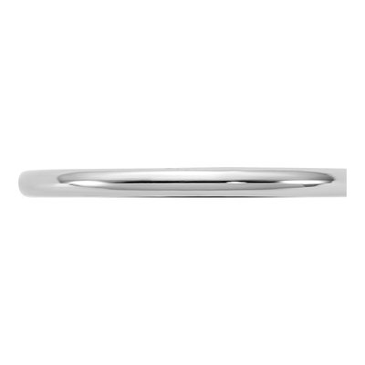 14K White Gold 1.5mm Half Round Wedding Band – view 3