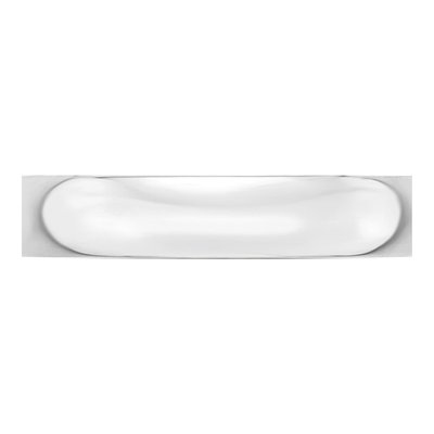 14K White Gold 4mm Domed Wedding Band – view 2