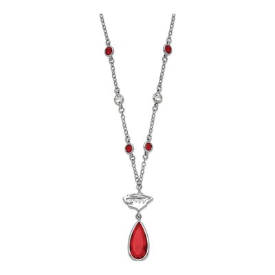Minnesota Wild Brass Crystal Clear Necklace – view 2