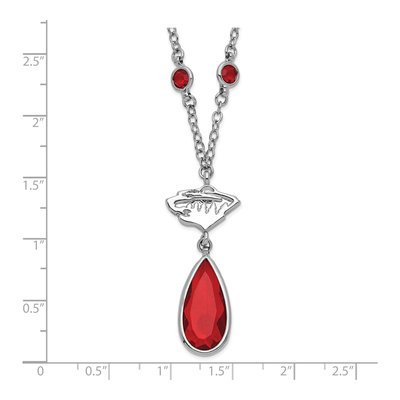 Minnesota Wild Brass Crystal Clear Necklace – view 4