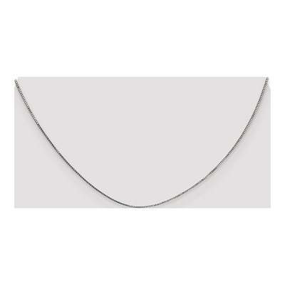 14K White Gold 0.7mm Box Chain – view 4