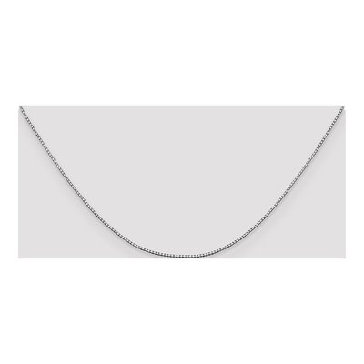 14K White Gold 0.95mm Box Chain – view 6