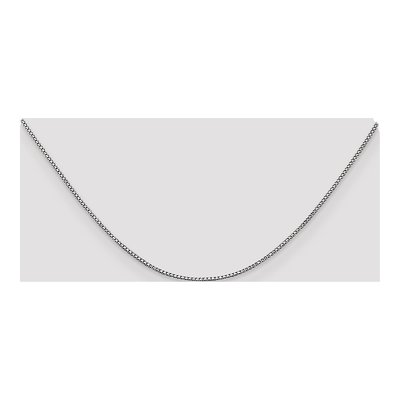 14K White Gold 1mm Box Chain – view 4