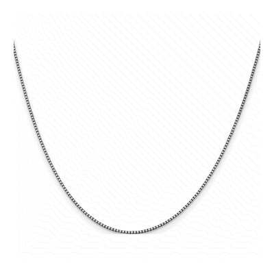 14K White Gold 1.05mm 24-Inch Box Chain – view 5