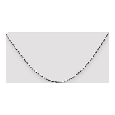 14K White Gold 1.05mm 24-Inch Box Chain – view 6