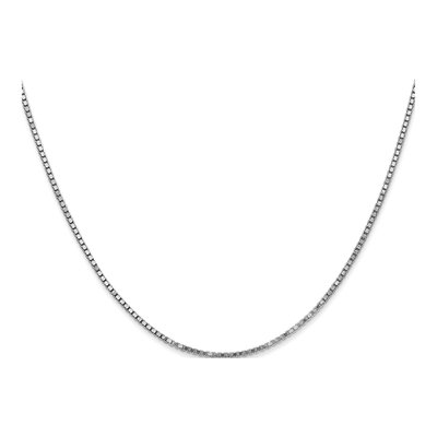 14K White Gold 1.3mm Box Chain – view 3
