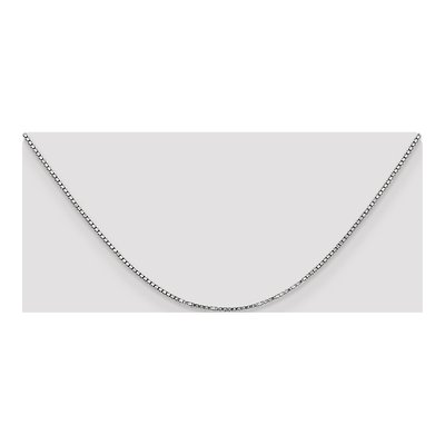 14K White Gold 1.3mm Box Chain – view 4