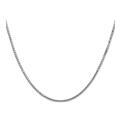 14K White Gold 1.5mm Box Chain – view 2