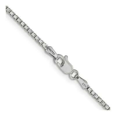 14K White Gold 1.5mm Box Chain – view 3