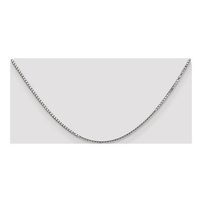 14K White Gold 1.5mm Box Chain – view 4