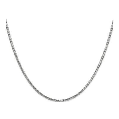 14K White Gold 1.9mm Box Chain – view 4