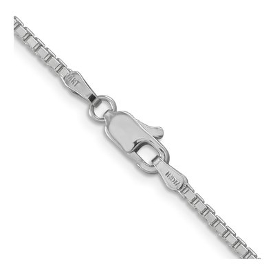 14K White Gold 1.9mm Box Chain – view 5