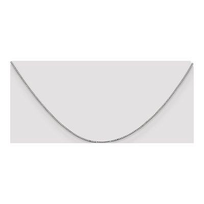 14K White Gold 0.9mm Box Chain – view 4