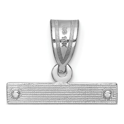 14K White Gold Large Diamond-Cut Number Top Charm – view 5