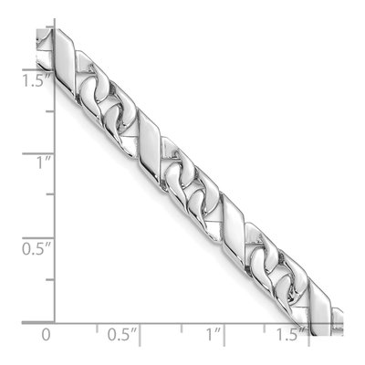 14K White Gold 6.7mm Fancy Link Chain – view 2