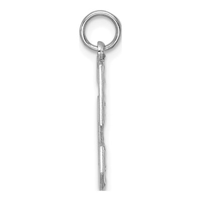 14K White Gold Number 5 Charm – view 3