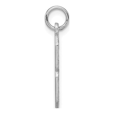 14K White Gold Number 8 Charm – view 3