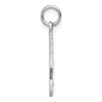 14K White Gold Number 9 Charm – view 3
