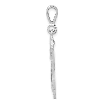 14K White Gold Number 24 Charm – view 2