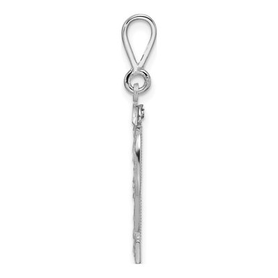 14K White Gold Number 32 Charm – view 3