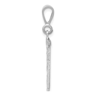 14K White Gold Number 96 Charm – view 2
